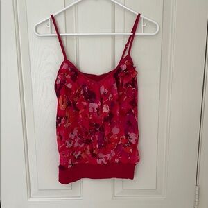 Floral Red Camisole Top